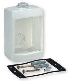 Wall adapter for vertical keyboards, IP55, white - V_KIT/W